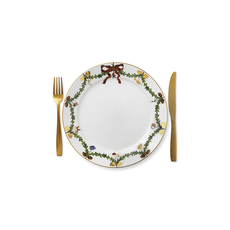 Speiseteller - 27 cm Star Fluted Christmas Royal Copenhagen