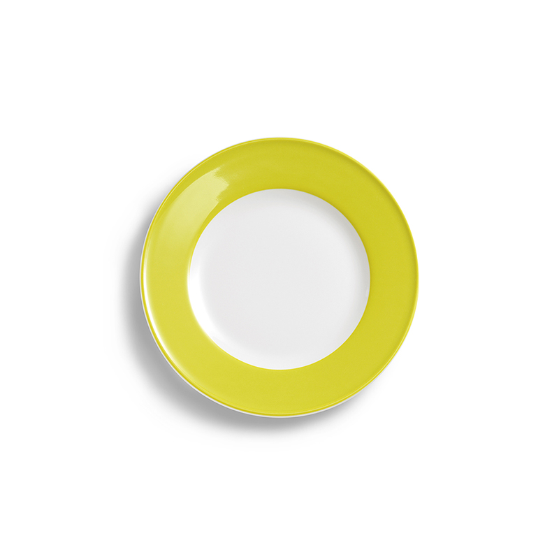 Teller flach 19 cm Fahne Solid Color Limone Dibbern