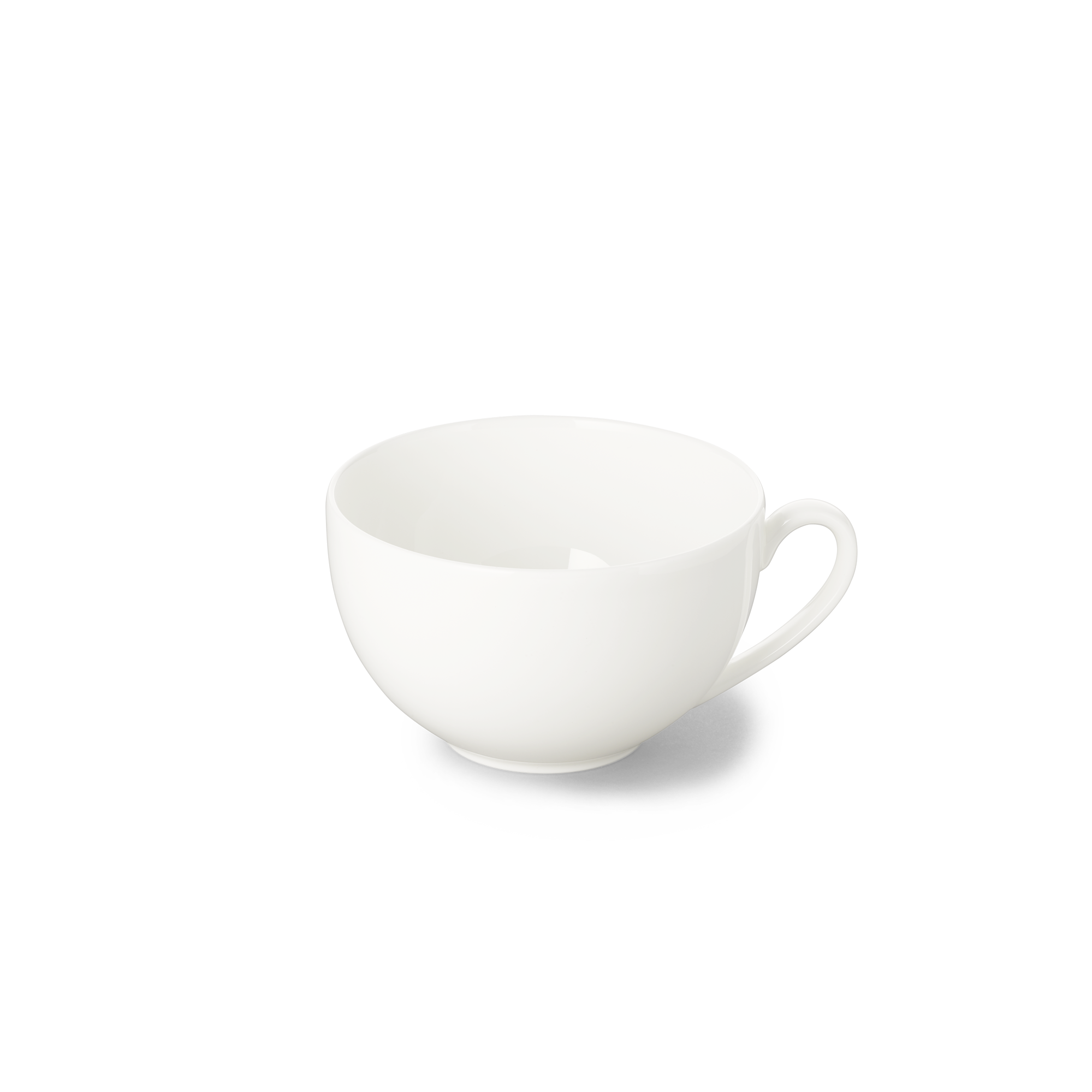 Kaffee-Obertasse rund 0,25 l Fine Bone China Classic Weiss Dibbern