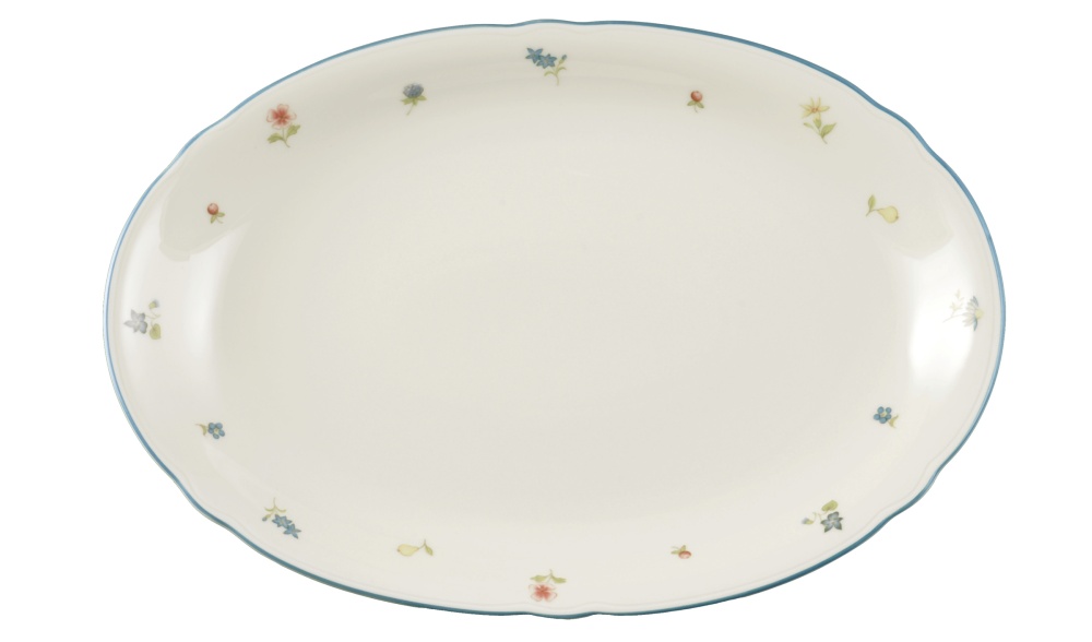 Servierplatte oval 31x21 cm Marieluise Streublume Seltmann Weiden
