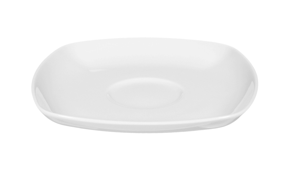 Kombi-Untertasse eckig 14,5 cm Lido Weiss Seltmann Weiden