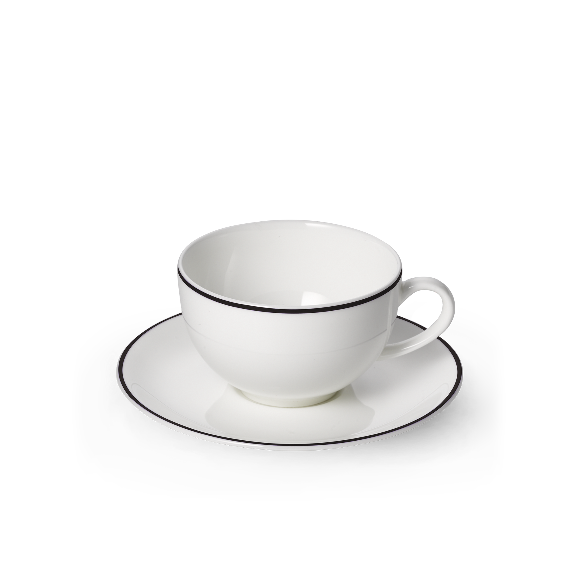 Kaffee-Obertasse rund 0,25 l Simplicity Schwarz Dibbern