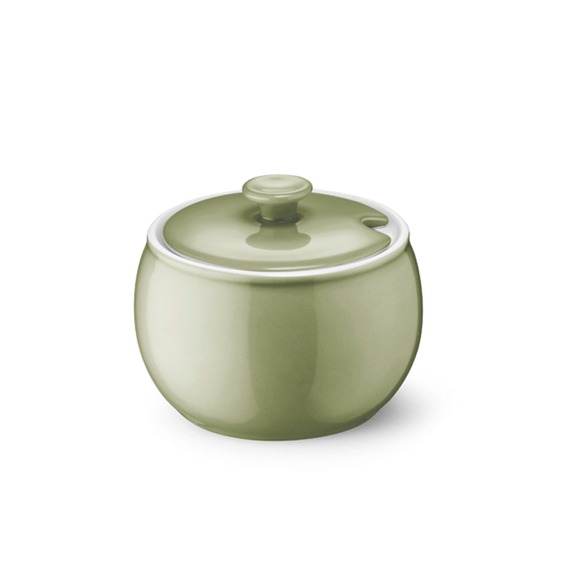 Zuckerdose 0,30 l Solid Color Khaki Dibbern