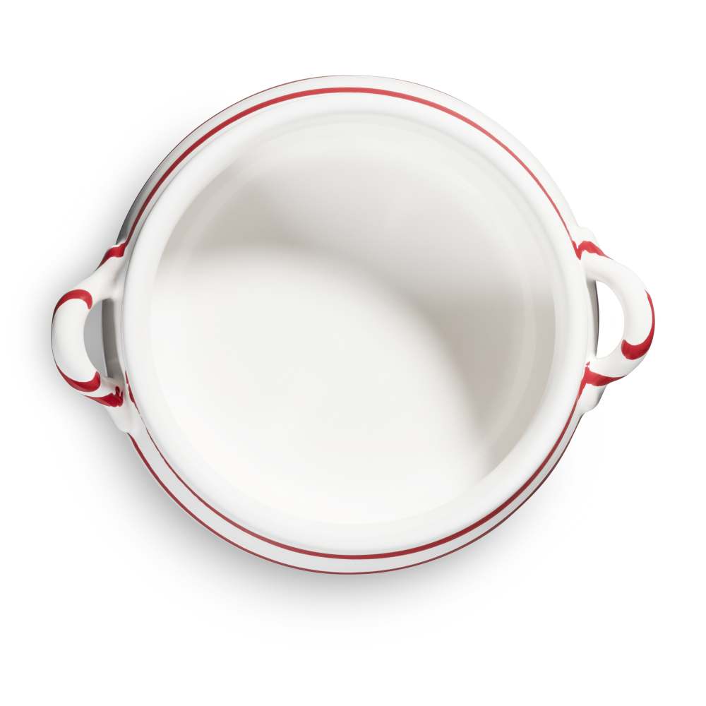 Rotgeflammt, Suppenschale (0,37L) - Gmundner Keramik