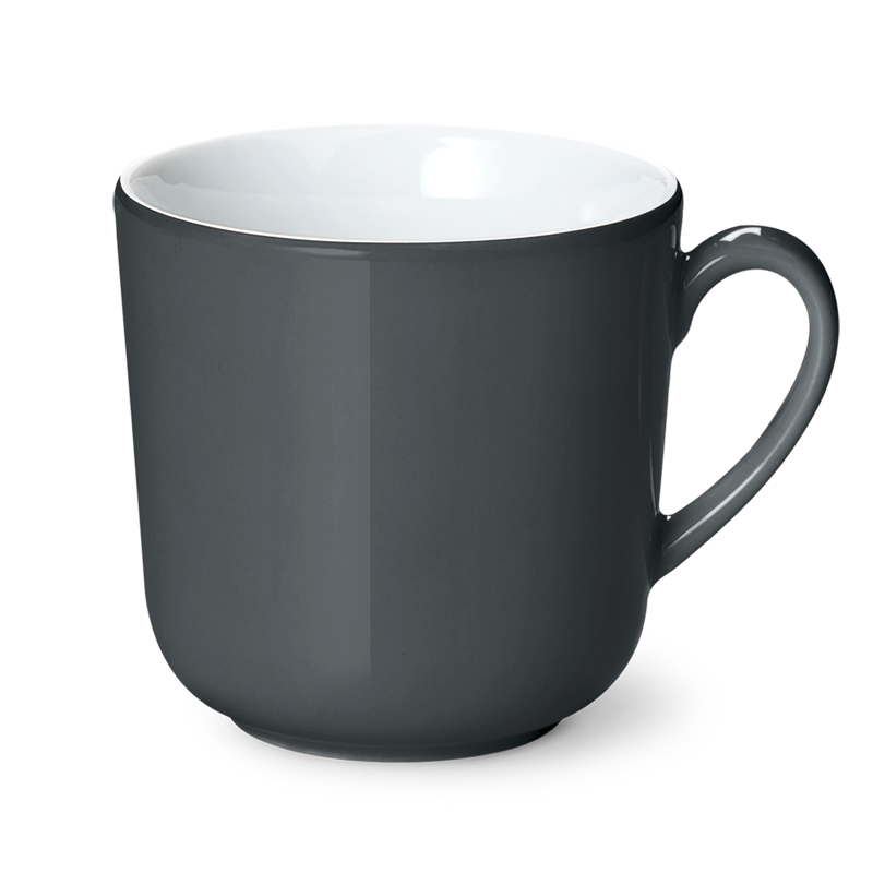 Becher mit Henkel 0,45 l Solid Color Anthrazit Dibbern