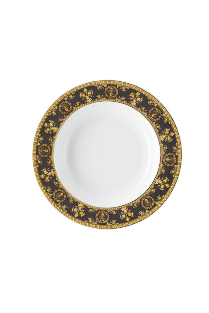 Suppenteller 22 cm Versace Baroque Nero Versace by Rosenthal