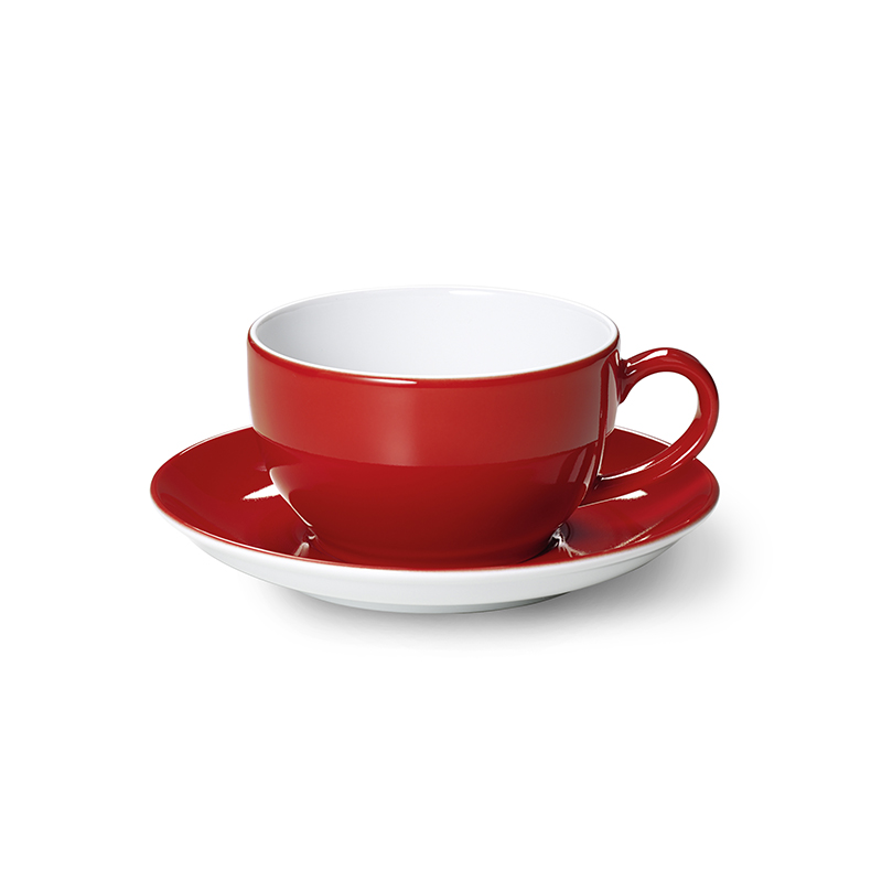 Kaffee-Untertasse Solid Color Signalrot Dibbern