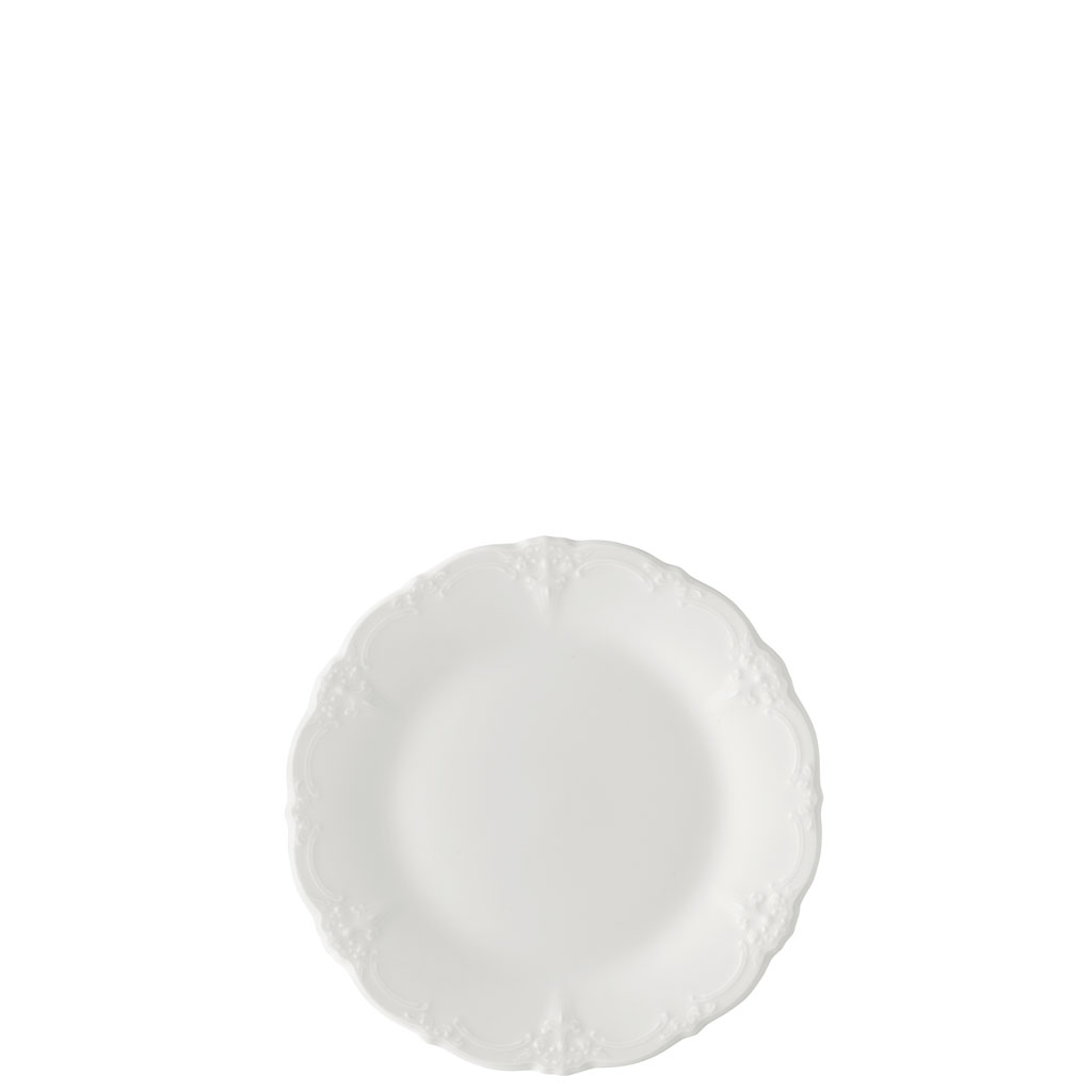 Brotteller 17 cm/Fa Baronesse Weiss Hutschenreuther