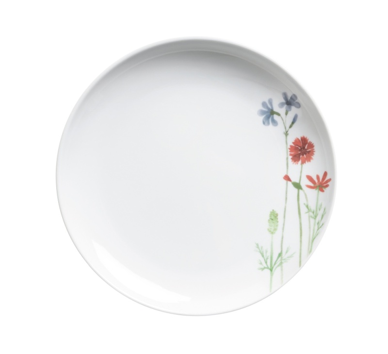 Frühstücksteller 22 cm Wildblume Wildblume Blau / Rot Kahla