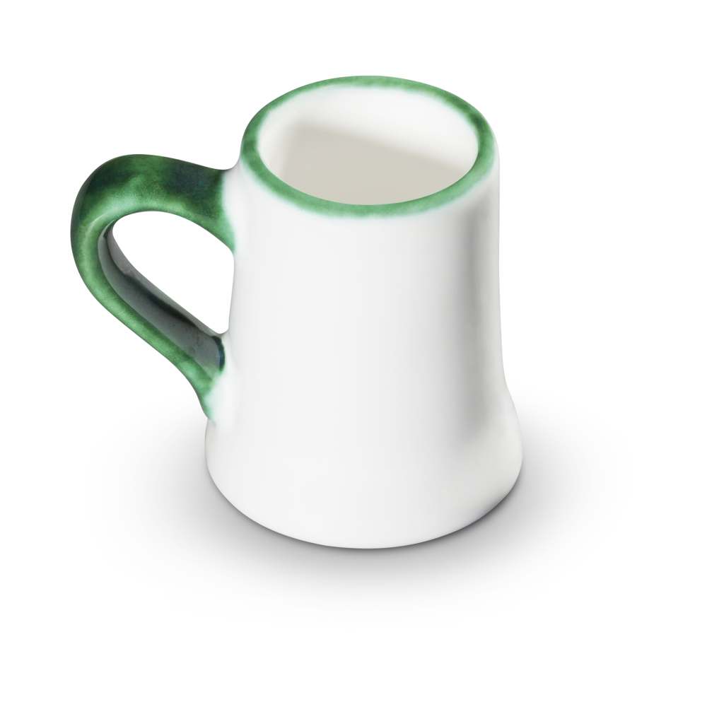 Grüner Hirsch, Stamperl (Höhe 5,5cm) - Gmundner Keramik