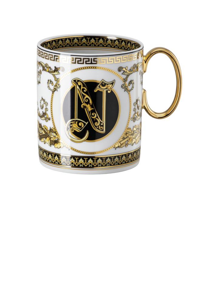 Becher mit Henkel Versace Virtus Alphabet N Versace by Rosenthal