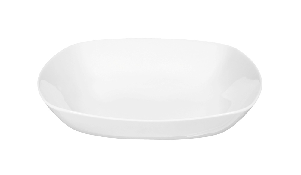 Suppenteller eckig 21 cm Lido Weiss Seltmann Weiden