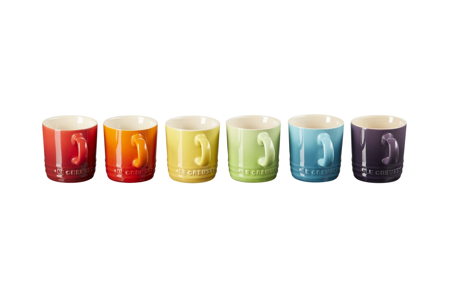 Becher 100ml 6er Set Regenbogen Poterie Le Creuset