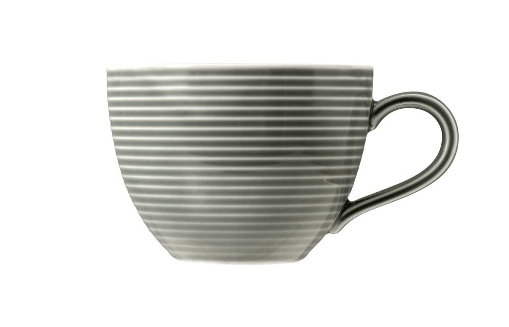 Kaffee-Obertasse 0,26 l mit Relief Beat Perlgrau Seltmann Weiden
