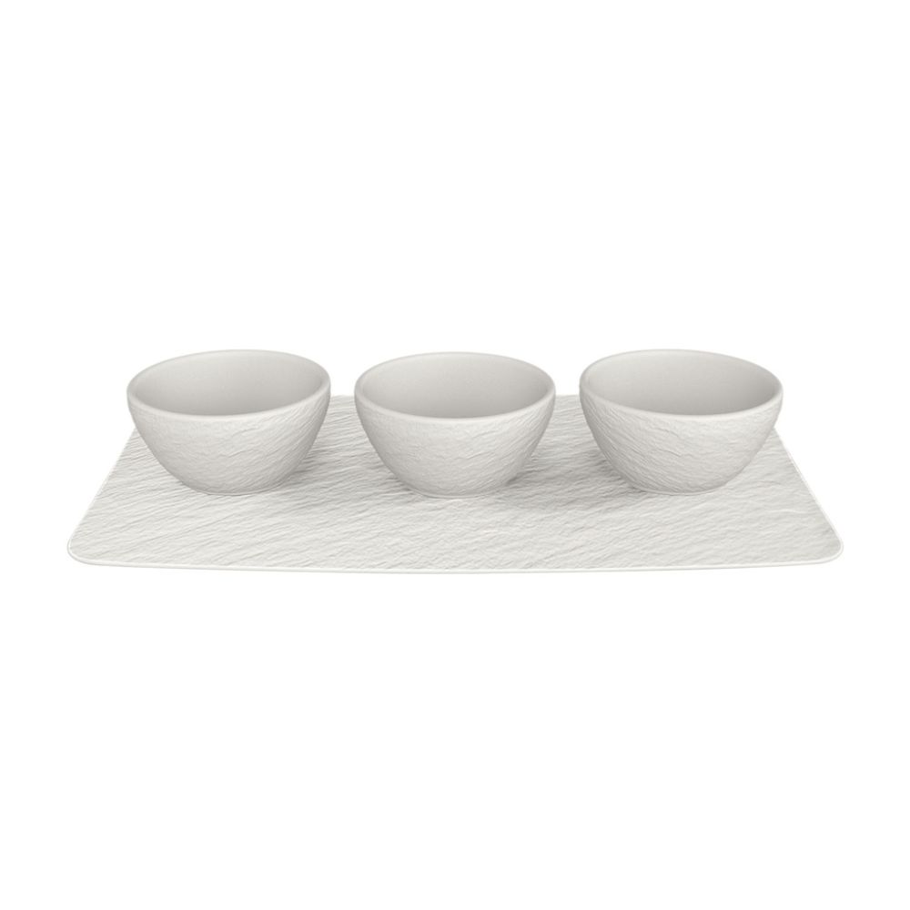 Set Dipschälchen 4tlg. Manufacture Rock blanc Villeroy und Boch