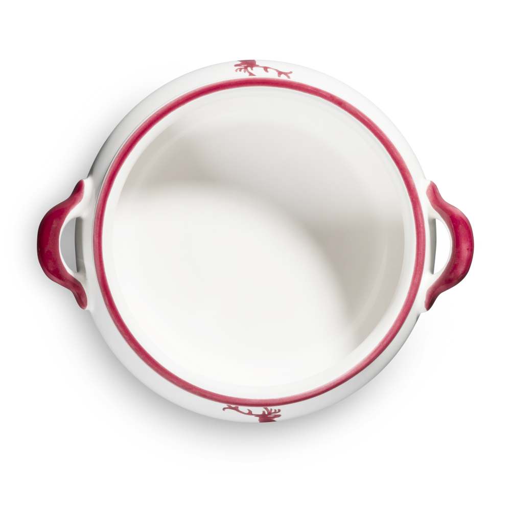 Bordeauxrot Hirsch, Suppenschale (0,37L) - Gmundner Keramik