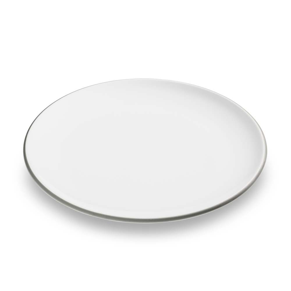 Grauer Rand, Speiseteller Cup (Ø 25cm) - Gmundner Keramik