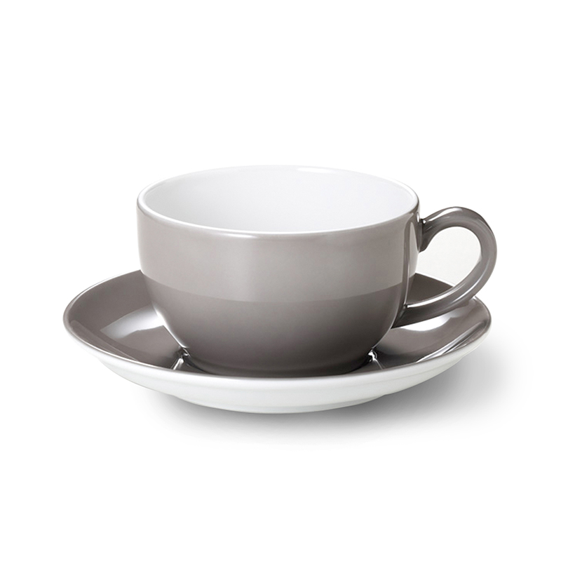 Cappuccino-Obertasse 0,30 l Solid Color Kiesel Dibbern
