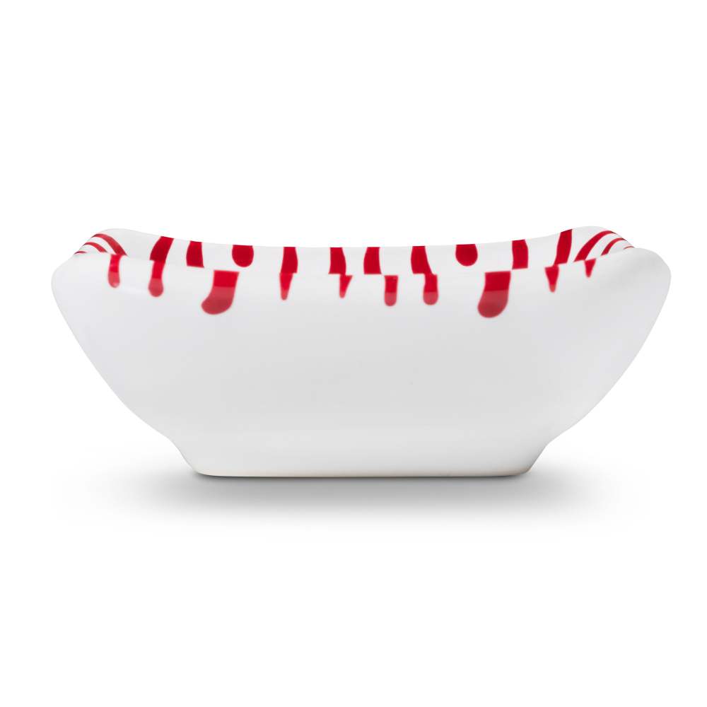 Rotgeflammt, Schälchen quadratisch (9x9cm) - Gmundner Keramik