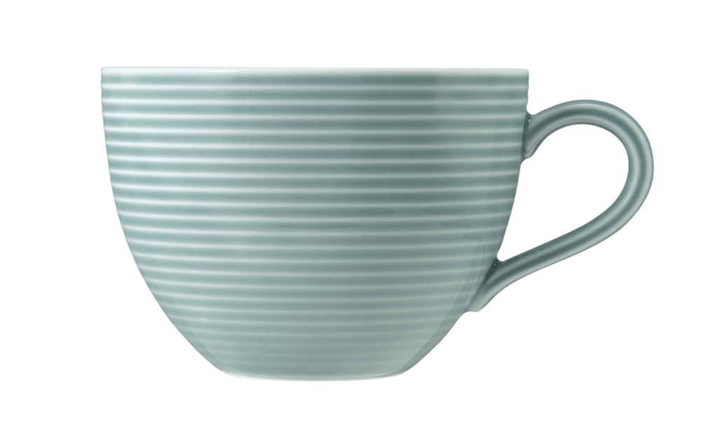 Milchkaffee-Obertasse 0,35 l mit Relief Beat Arktisblau Seltmann Weiden