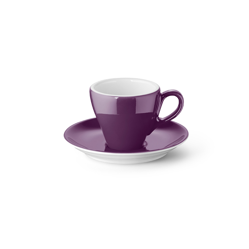 Espresso-Obertasse 0,09 l Classico Solid Color Pflaume Dibbern