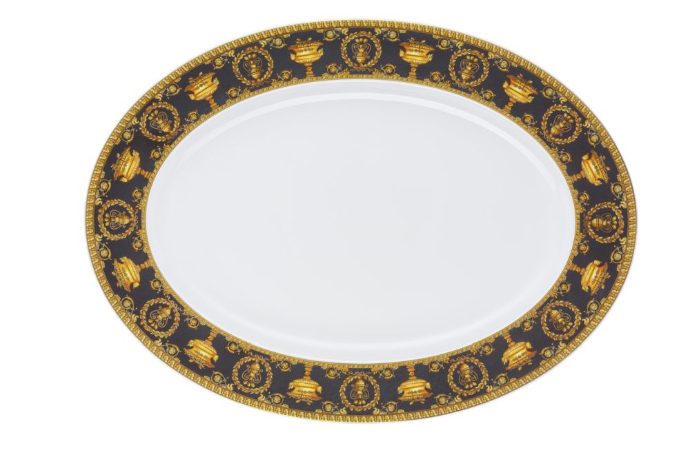Platte 40 cm Versace Baroque Nero Versace by Rosenthal