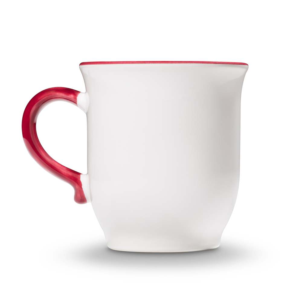Bordeauxrot Hirsch, Schokotasse (0,3L) - Gmundner Keramik