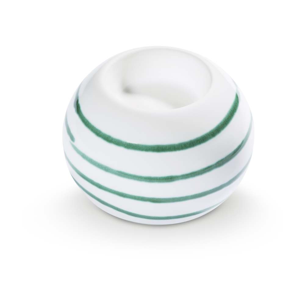 Grüngeflammt, Kugelleuchter - Gmundner Keramik