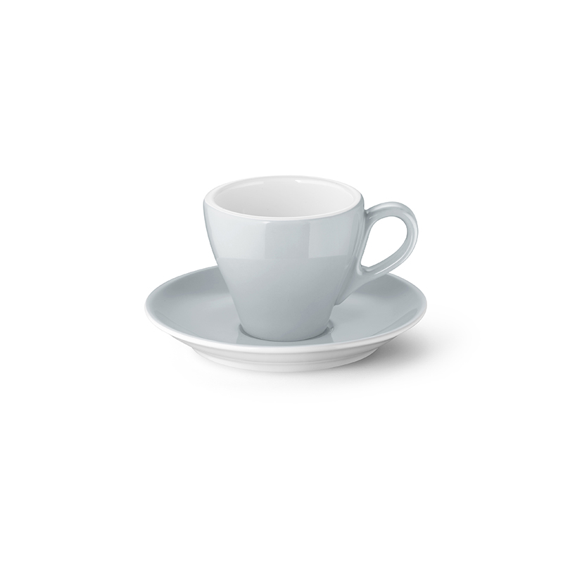 Espresso-Obertasse 0,09 l Classico Solid Color Lichtgrau Dibbern