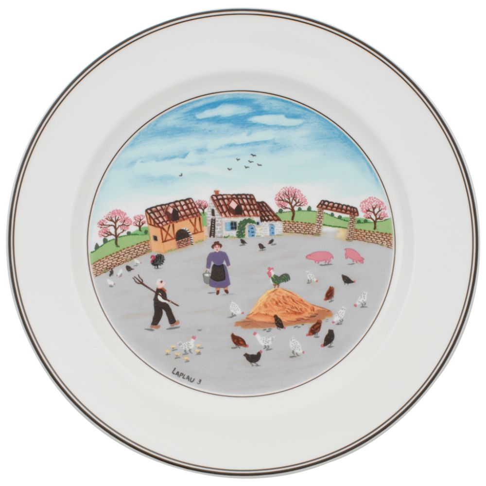 Speiseteller Hühnerhof Design Naif Villeroy und Boch