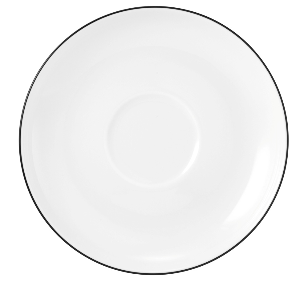 Kombi-Untertasse 14,5 cm Lido Black Line Seltmann Weiden