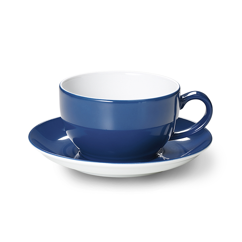 Cappuccino-Untertasse Solid Color Pazifikblau Dibbern
