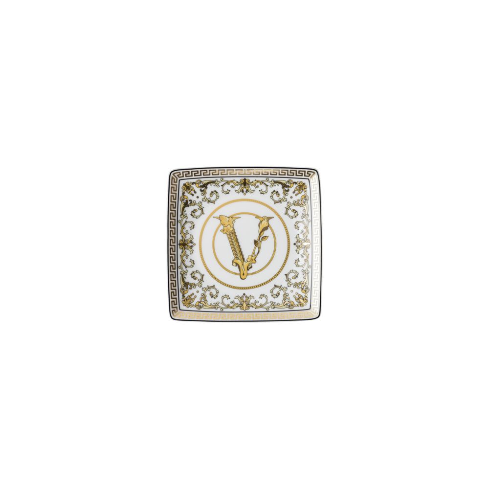 Schälchen quadratisch 12 cm flach Versace Virtus Gala White Versace by Rosenthal