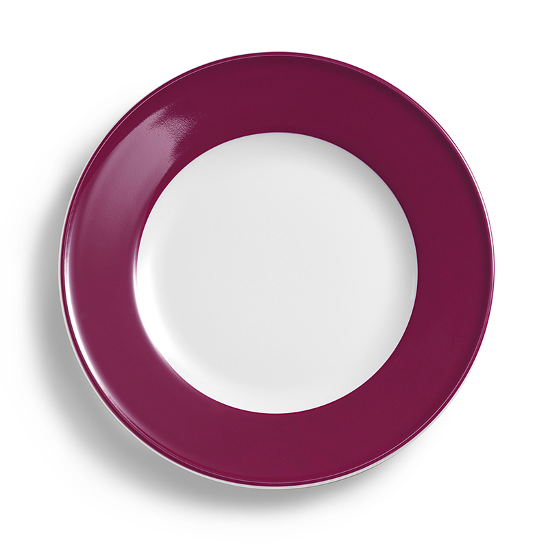 Teller Flach 31 cm Fahne Solid Color Bordeaux Dibbern