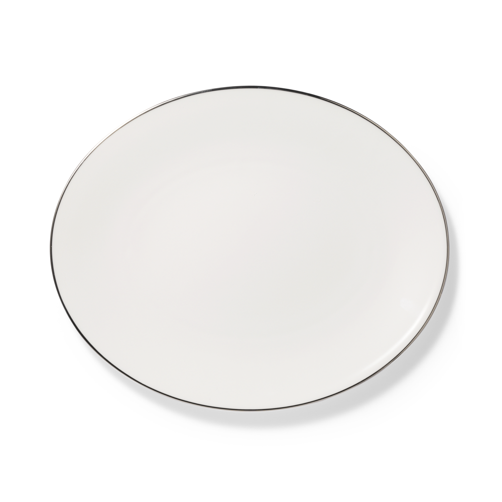 Platte oval 39 cm Platin Lane Dibbern
