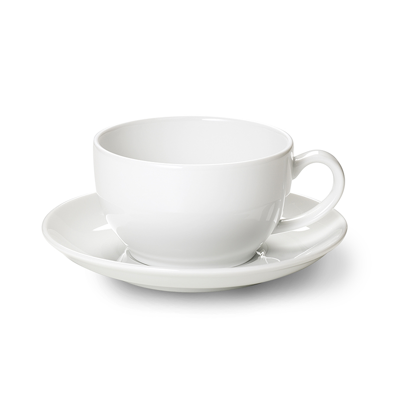 Cappuccino-Untertasse Solid Color Weiss Dibbern