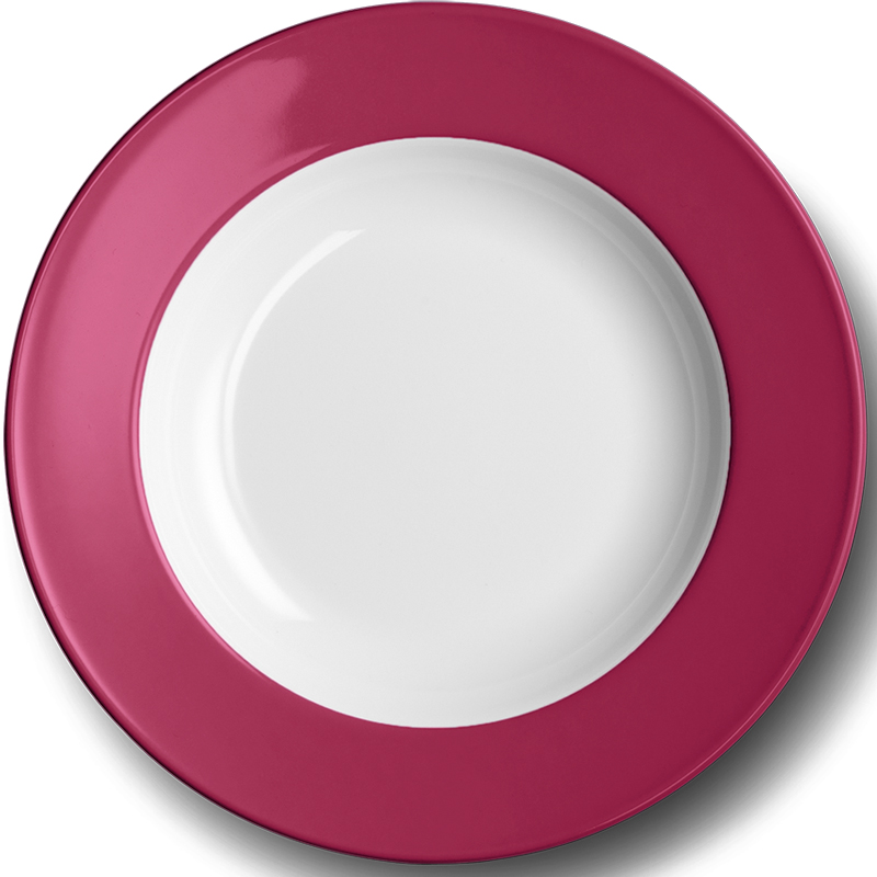 Spaghetti-Teller 31cm mit Fahne Himbeere Solid Color Dibbern