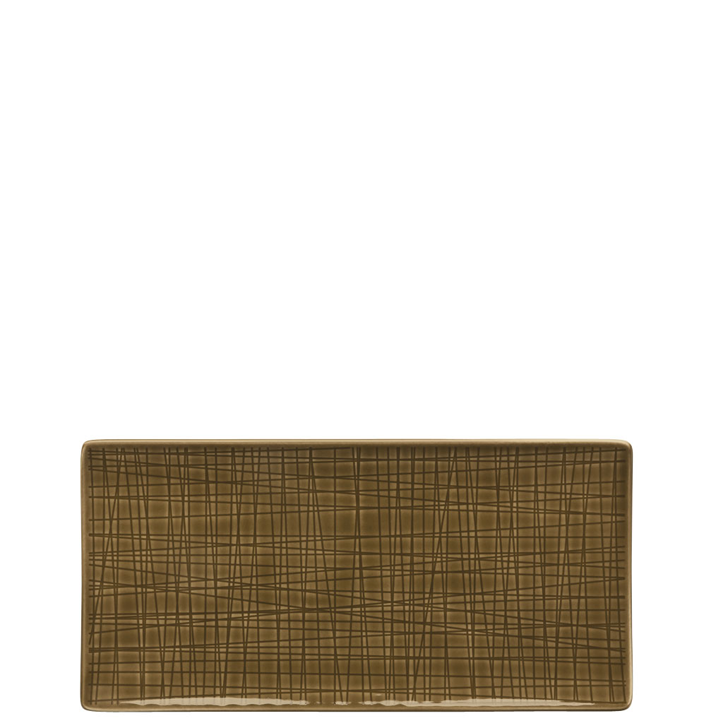 Platte flach 26x13 cm Mesh Colours Walnut Rosenthal