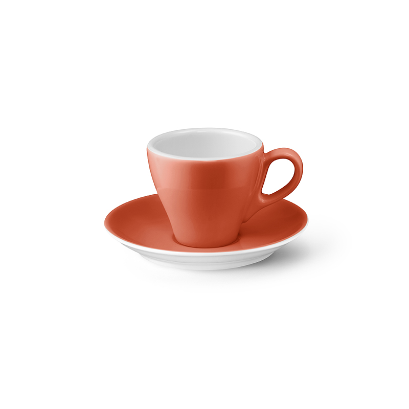 Espresso-Obertasse 0,09 l Classico Solid Color Koralle Dibbern