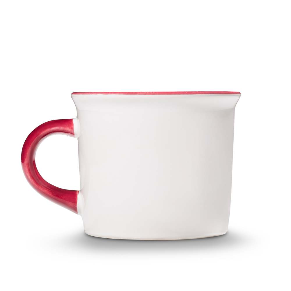 Bordeauxrot Hirsch, Kaffeehäferl - Kaffeetasse / Kaffeebecher  (0,24L) - Gmundner Keramik