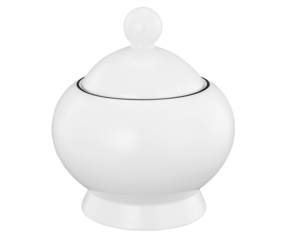 Zuckerdose 0,25 l Lido Black Line Seltmann Weiden