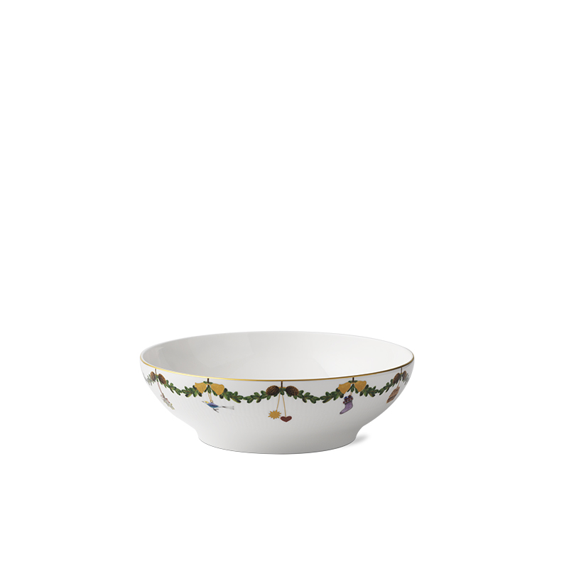 Servier Schale - 2200 ml Star Fluted Christmas Royal Copenhagen