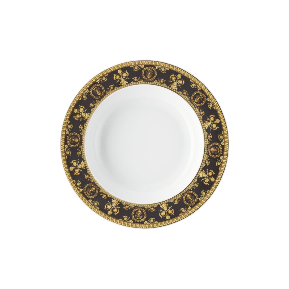 Suppenteller 22 cm Versace Baroque Nero Versace by Rosenthal
