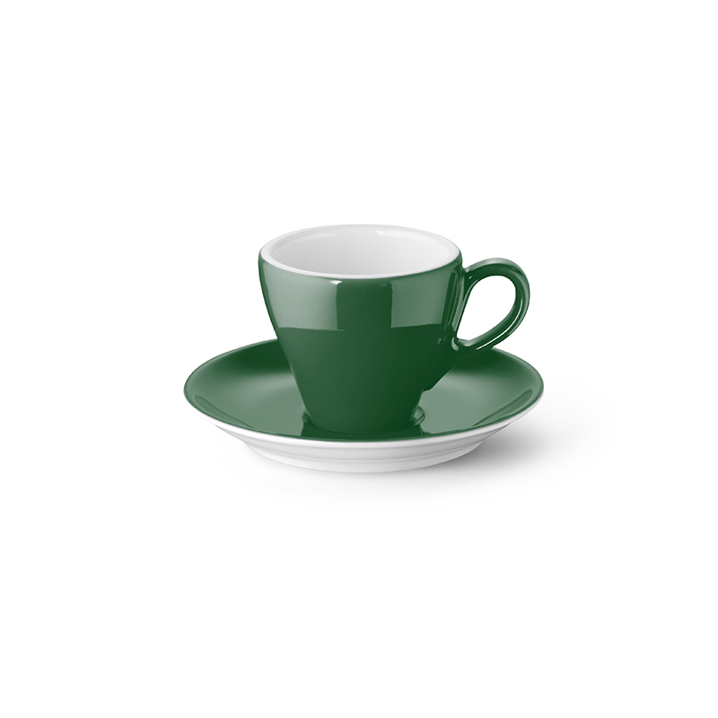 Espresso-Obertasse 0,09 l Classico Solid Color Tannengrün Dibbern