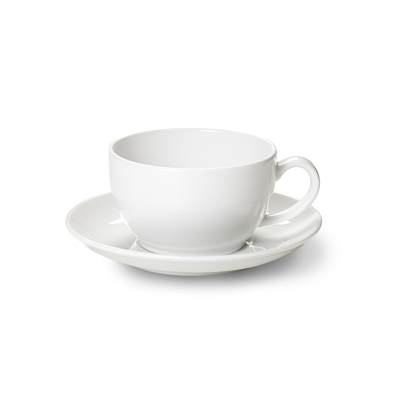 Kaffee-Untertasse Solid Color Weiss Dibbern