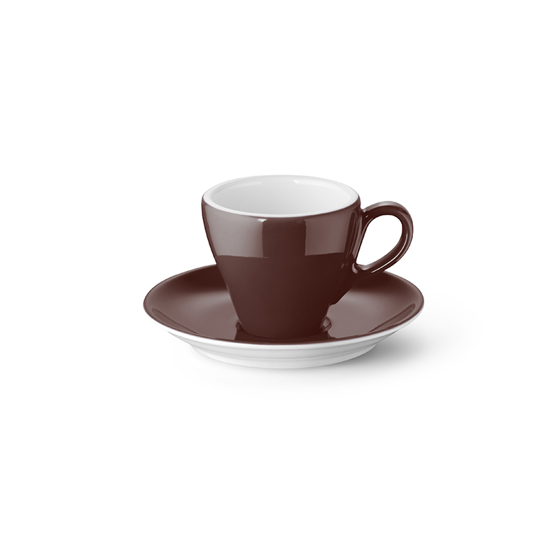 Espresso-Obertasse 0,09 l Classico Solid Color Kaffeebraun Dibbern