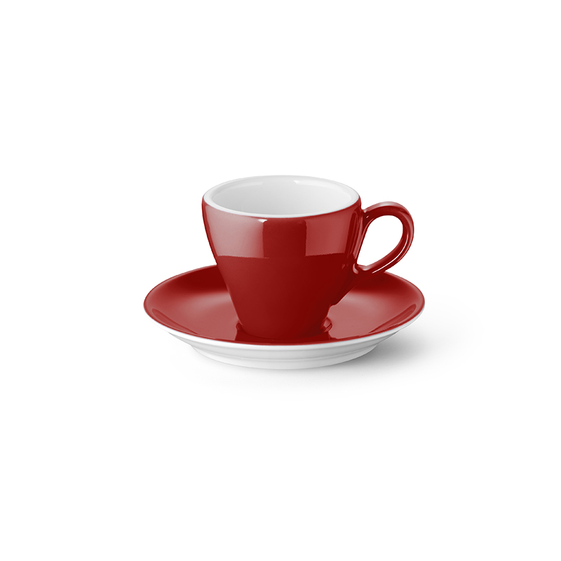 Espresso-Obertasse 0,09 l Classico Solid Color Paprika Dibbern