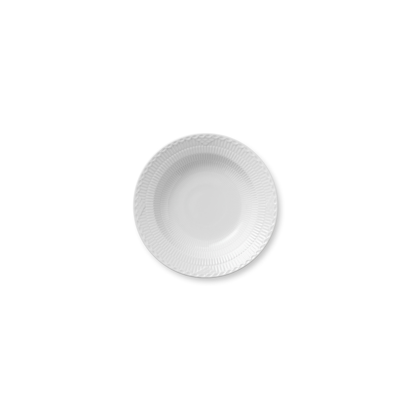 Half Lace Suppenteller - 21 cm White Fluted Half Lace Royal Copenhagen