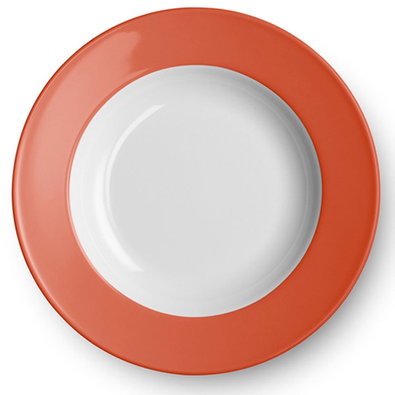 Spaghetti-Teller 31 Cm Fahne Solid Color Papaya Dibbern