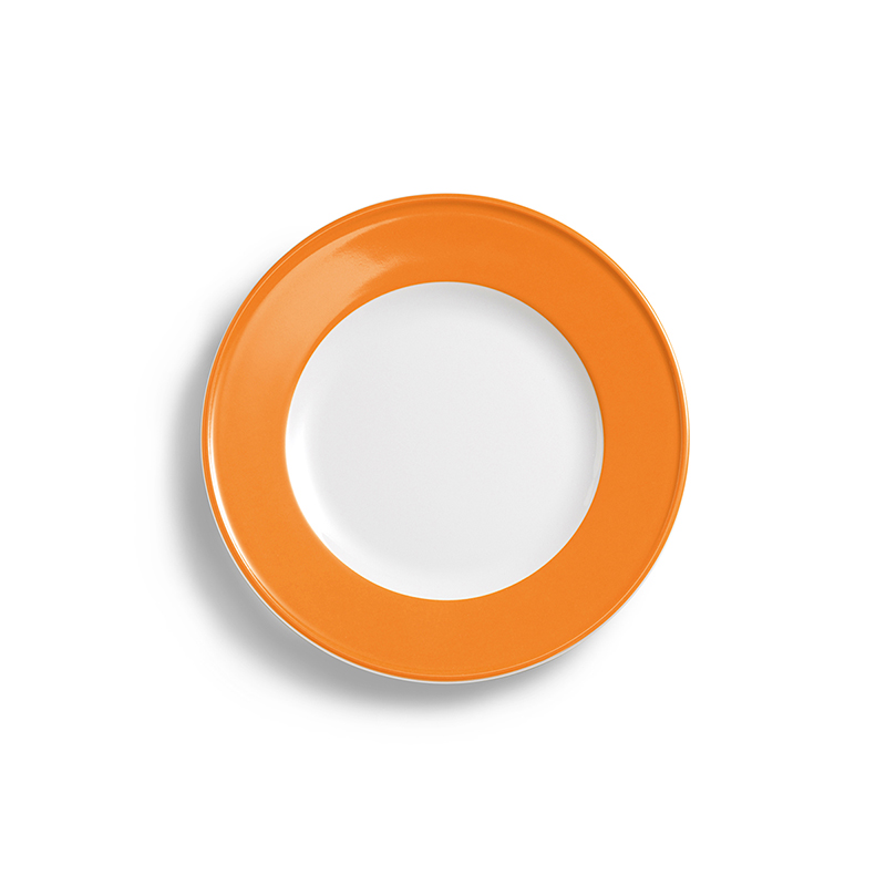 Teller flach 21 cm Fahne Solid Color Orange Dibbern